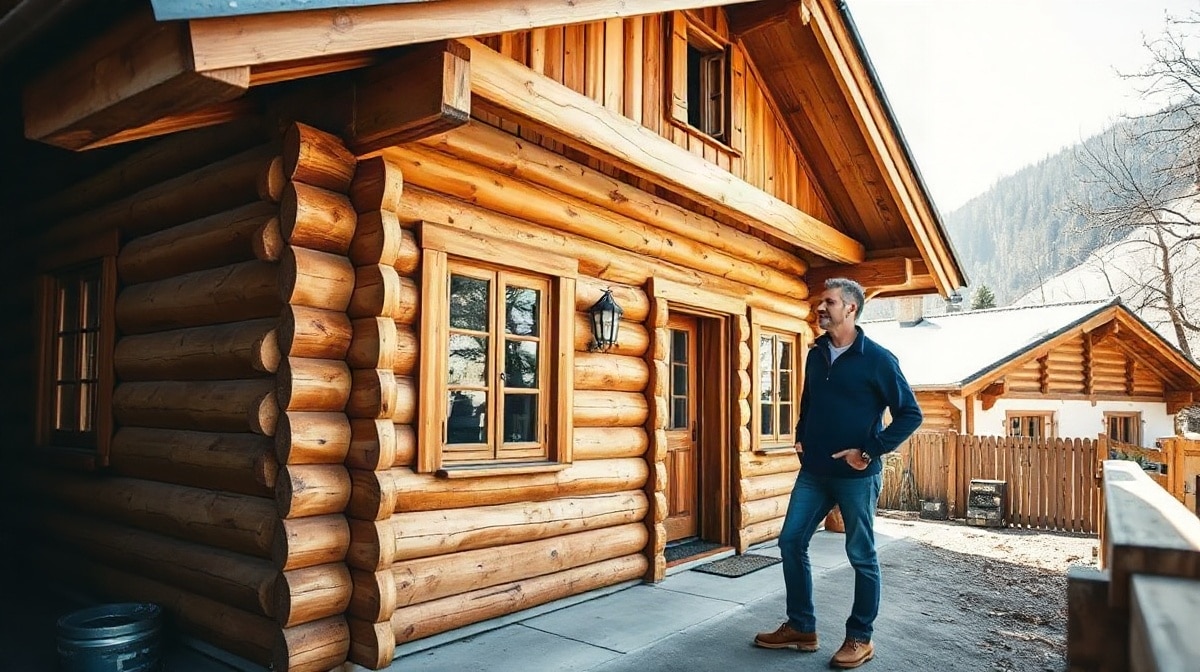 Un chalet en rondin se tasse-t-il