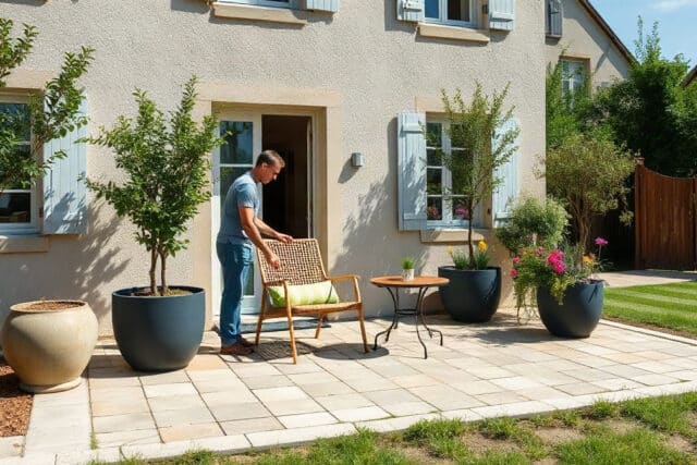 Comment réussir l'aménagement d'une terrasse devant