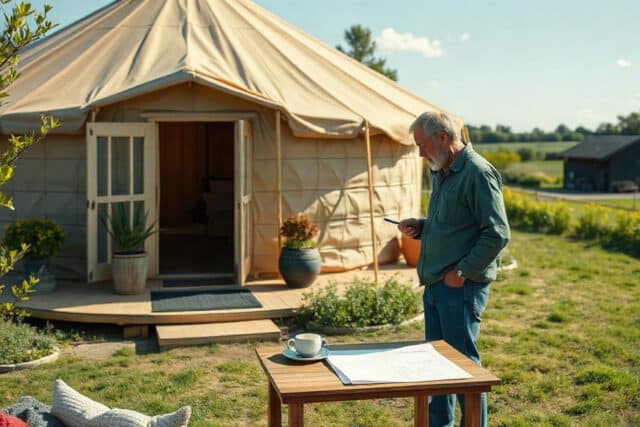 Une yourte en habitation permanente est-elle