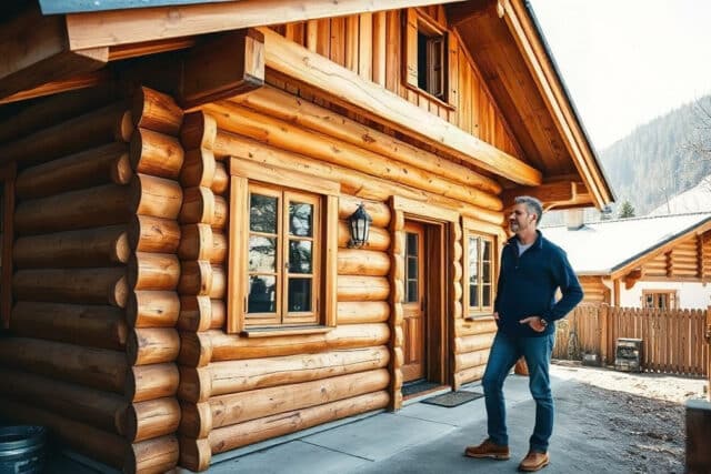 Un chalet en rondin se tasse-t-il